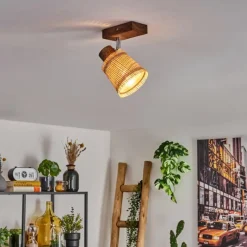 Luminaires Scandinaves-hofstein Lindberg Plafonnier Chrome, Brun foncé, 1 lumière