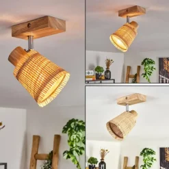 Luminaires Scandinaves-hofstein Lindberg Plafonnier Chrome, Écru, 1 lumière