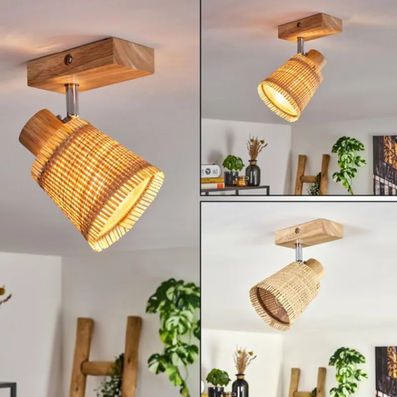 Luminaires Scandinaves-hofstein Lindberg Plafonnier Chrome, Écru, 1 lumière