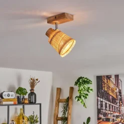 Luminaires Scandinaves-hofstein Lindberg Plafonnier Chrome, Écru, 1 lumière