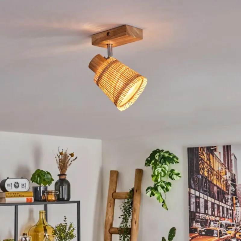 Luminaires Scandinaves-hofstein Lindberg Plafonnier Chrome, Écru, 1 lumière