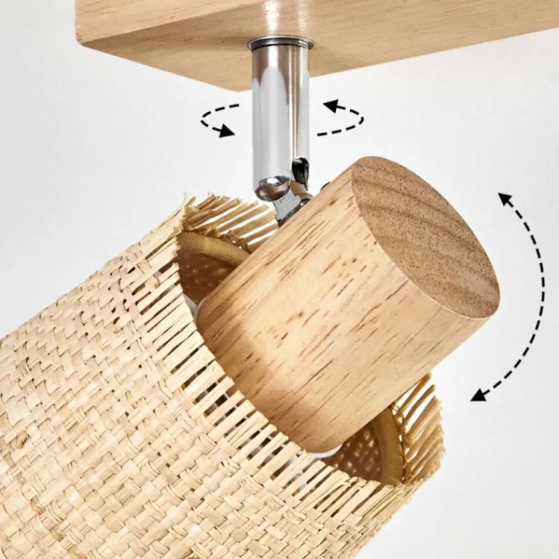 Luminaires Scandinaves-hofstein Lindberg Plafonnier Chrome, Écru, 3 lumières