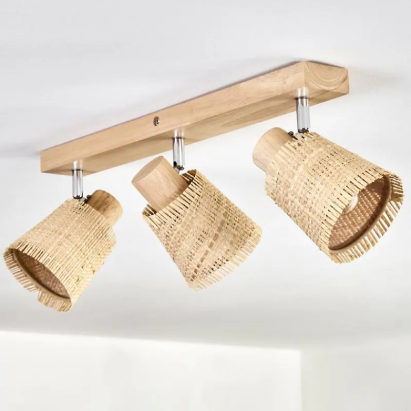 Luminaires Scandinaves-hofstein Lindberg Plafonnier Chrome, Écru, 3 lumières