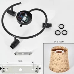 Luminaires Scandinaves-hofstein Lindberg Plafonnier Noir, 3 lumières