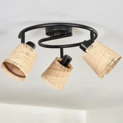 Luminaires Scandinaves-hofstein Lindberg Plafonnier Noir, 3 lumières