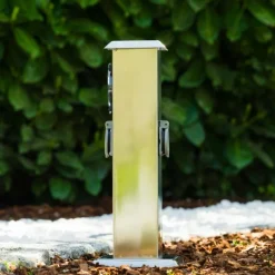 Luminaires Globo Lighting Linden Prises électriques d'extérieur, Accessoire Acier inoxydable, Gris