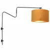 Lampes En Tissu-Luminaires Steinhauer Linstrøm Applique murale Noir, 1 lumière
