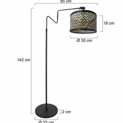 Luminaires Steinhauer Linstrøm Lampadaire Noir, 1 lumière* Lampadaires Et Lampes Sur Pied
