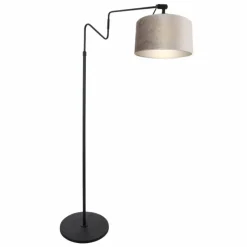 Lampes En Tissu-Luminaires Steinhauer Linstrøm Lampadaire Noir, 1 lumière