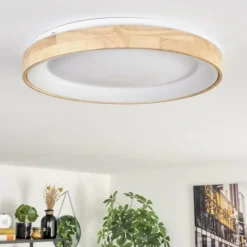 hofstein Lockeby Plafonnier LED Écru, Blanc, 1 lumière, Télécommandes