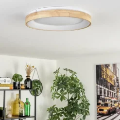 hofstein Lockeby Plafonnier LED Écru, Blanc, 1 lumière, Télécommandes