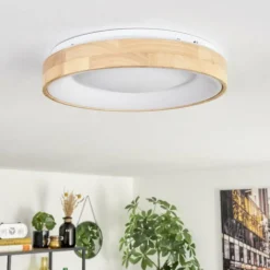 Luminaires Scandinaves-hofstein Lockeby Plafonnier LED Écru, Blanc, 1 lumière