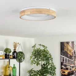 Luminaires Scandinaves-hofstein Lockeby Plafonnier LED Écru, Blanc, 1 lumière