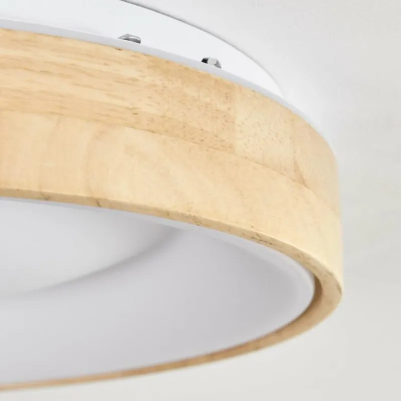 Luminaires Scandinaves-hofstein Lockeby Plafonnier LED Écru, Blanc, 1 lumière, Télécommandes