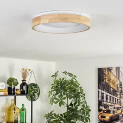 Luminaires Scandinaves-hofstein Lockeby Plafonnier LED Écru, Blanc, 1 lumière, Télécommandes