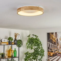 Luminaires Scandinaves-hofstein Lockeby Plafonnier LED Écru, Blanc, 1 lumière, Télécommandes