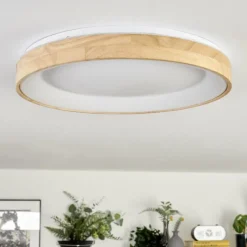 Luminaires Scandinaves-hofstein Lockeby Plafonnier LED Écru, Blanc, 1 lumière