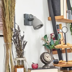 hofstein Lomma Applique murale, Spot mural Acier brossé, 1 lumière