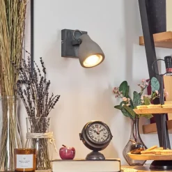 hofstein Lomma Applique murale, Spot mural Acier brossé, 1 lumière