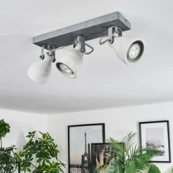 hofstein Lomma Plafonnier Acier brossé, 3 lumières