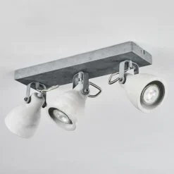 hofstein Lomma Plafonnier Acier brossé, 3 lumières