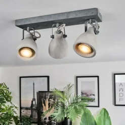 hofstein Lomma Plafonnier Acier brossé, 3 lumières