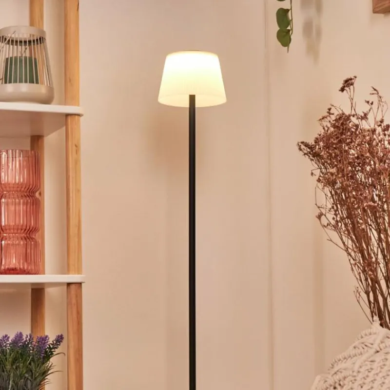 Luminaires Scandinaves-hofstein Longchamps Lampadaire LED Noir, 1 lumière