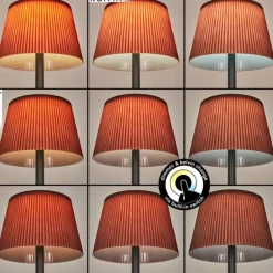 Luminaires Scandinaves-hofstein Longchamps Lampadaire LED Noir, 1 lumière