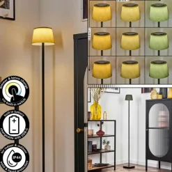 Luminaires Scandinaves-hofstein Longchamps Lampadaire LED Noir, 1 lumière