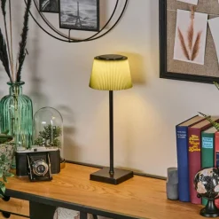 Luminaires Scandinaves-hofstein Longchamps Lampe de table d'extérieur, Lampe à poser LED Brun, Vert, 1 lumière