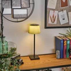 Luminaires Scandinaves-hofstein Longchamps Lampe de table d'extérieur, Lampe à poser LED Brun, Vert, 1 lumière