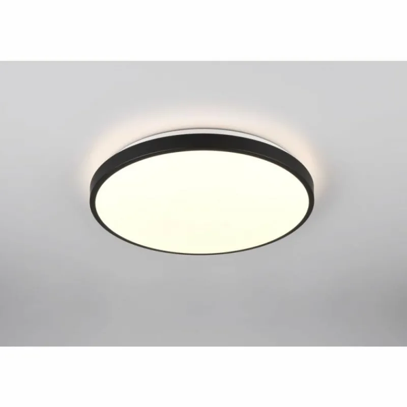 Luminaires Reality Loody Plafonnier LED Noir, 1 lumière, Détecteur de mouvement* Éclairage Led