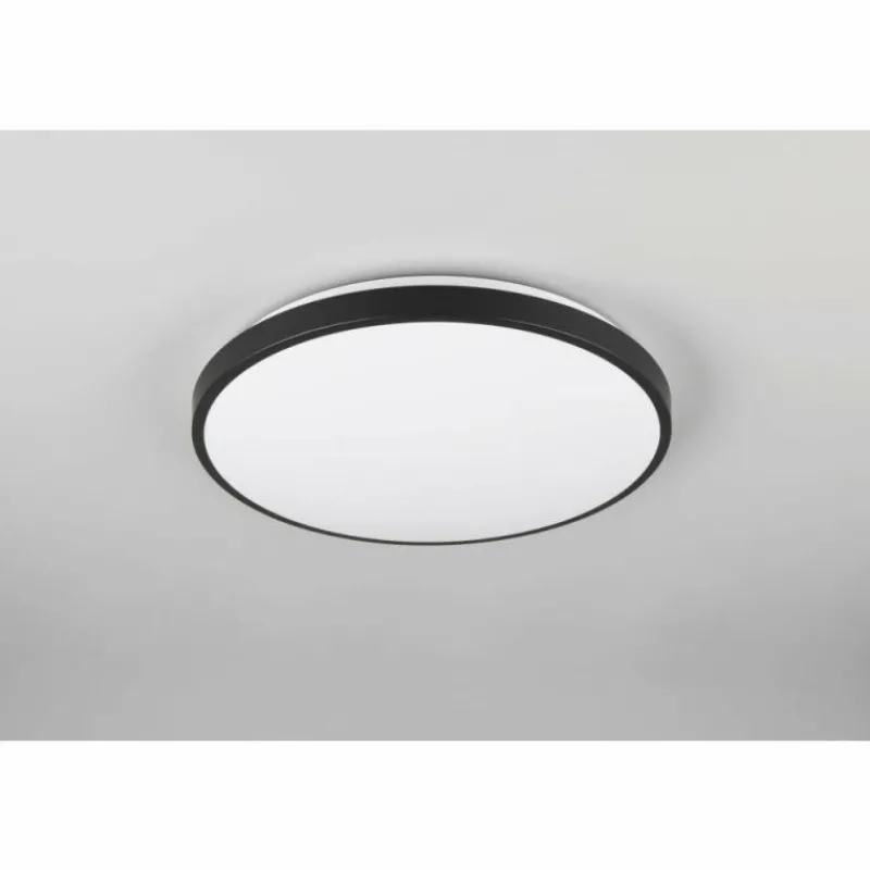 Luminaires Reality Loody Plafonnier LED Noir, 1 lumière, Détecteur de mouvement* Éclairage Led