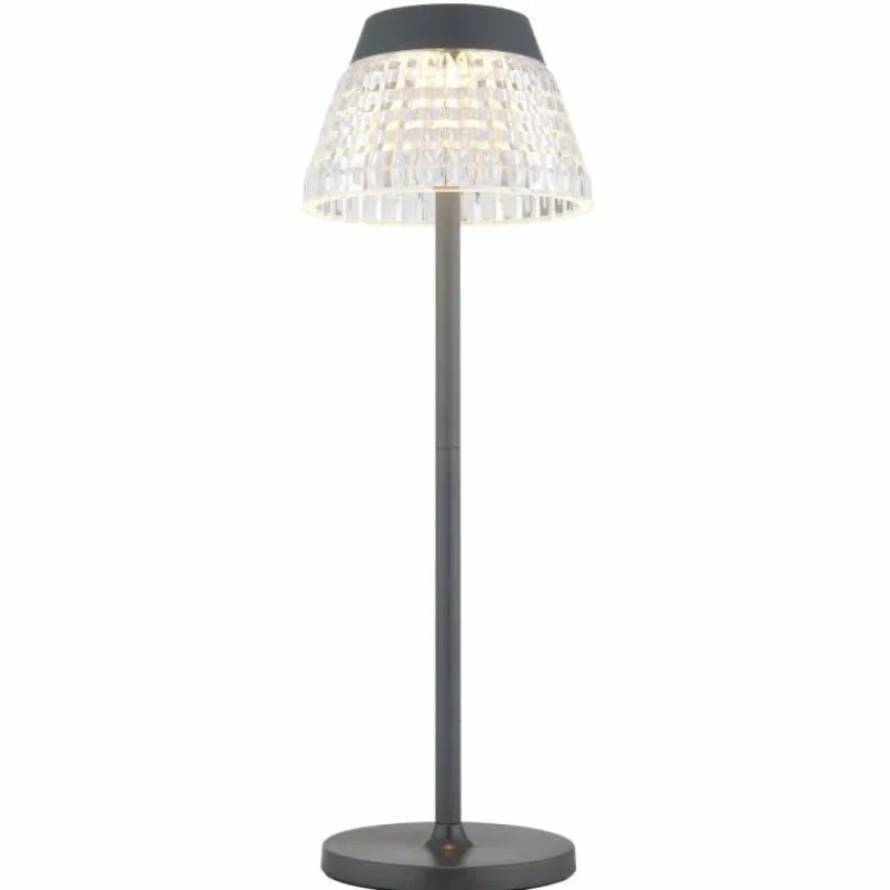 Luminaires Globo Lighting Lora Lampe à poser LED Anthracite, 1 lumière* Éclairage Led