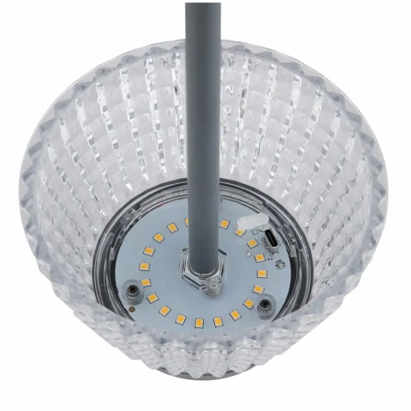 Luminaires Globo Lighting Lora Lampe à poser LED Anthracite, 1 lumière* Éclairage Led