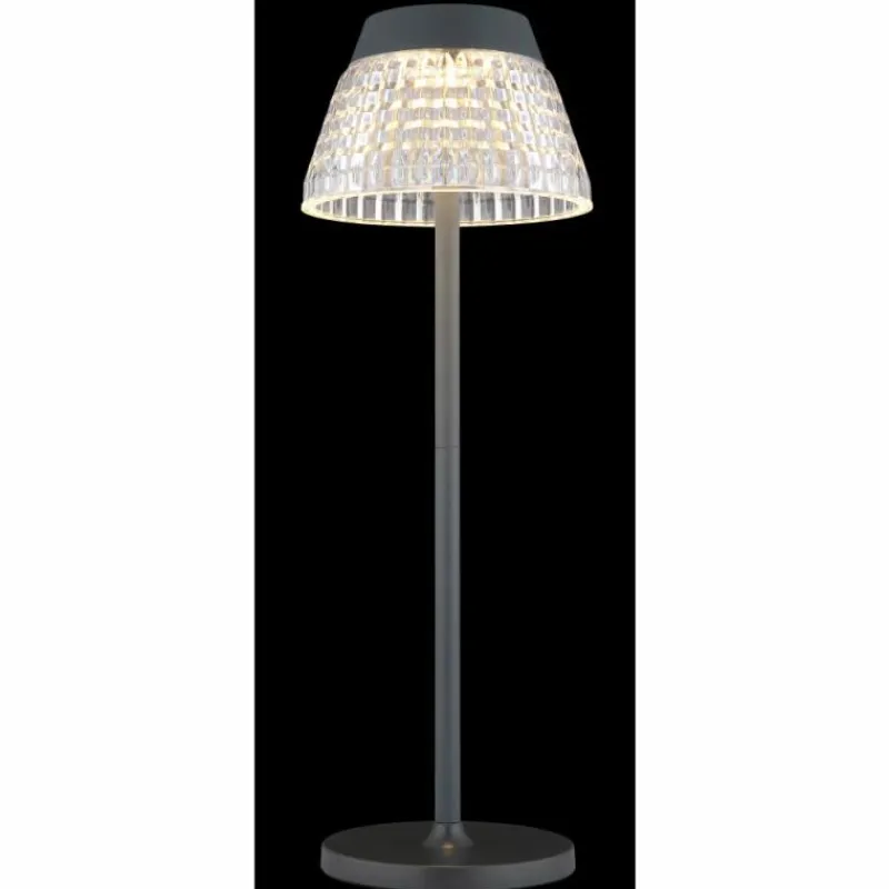 Luminaires Globo Lighting Lora Lampe à poser LED Anthracite, 1 lumière* Éclairage Led