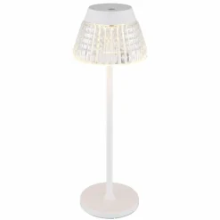 Luminaires Globo Lighting Lora Lampe à poser LED Blanc, 1 lumière* Éclairage Led