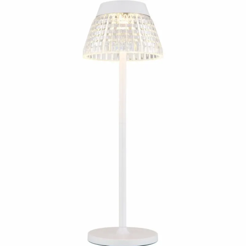 Luminaires Globo Lighting Lora Lampe à poser LED Blanc, 1 lumière* Éclairage Led