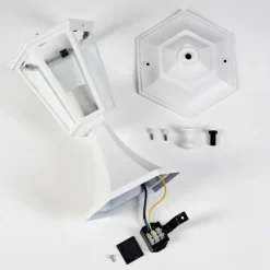 Luminaires Rustiques-hofstein Loria Borne lumineuse Blanc, 1 lumière