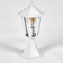 Luminaires Rustiques-hofstein Loria Borne lumineuse Blanc, 1 lumière