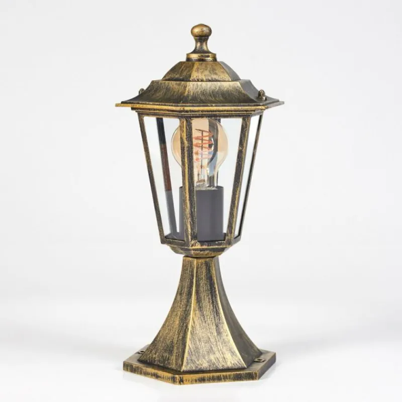 Luminaires Rustiques-hofstein Loria Borne lumineuse Brun, Or, 1 lumière