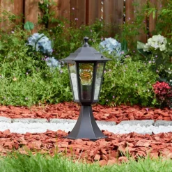 Luminaires Rustiques-hofstein Loria Borne lumineuse Noir, 1 lumière