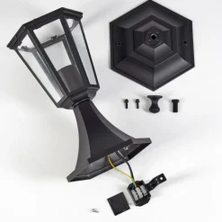 Luminaires Rustiques-hofstein Loria Borne lumineuse Noir, 1 lumière