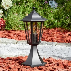 Luminaires Rustiques-hofstein Loria Borne lumineuse Noir, 1 lumière