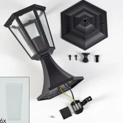 Luminaires Rustiques-hofstein Loria Borne lumineuse Noir, 1 lumière