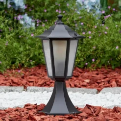 Luminaires Rustiques-hofstein Loria Borne lumineuse Noir, 1 lumière