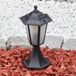 Luminaires Rustiques-hofstein Loria Borne lumineuse Noir, 1 lumière