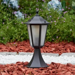 Luminaires Rustiques-hofstein Loria Borne lumineuse Noir, 1 lumière