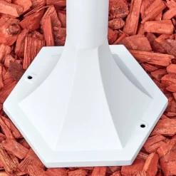 Luminaires Rustiques-hofstein Loria Eclairage de chemin Blanc, 1 lumière