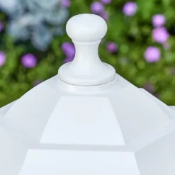 Luminaires Rustiques-hofstein Loria Eclairage de chemin Blanc, 1 lumière